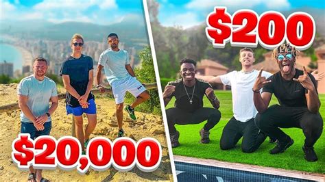 SIDEMEN $20,000 VS $200 HOLIDAY (EUROPE .